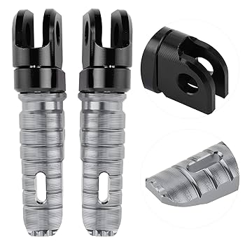 Amazon | Yctzeペアのフロントフットペグアルミニウム合金ペダル